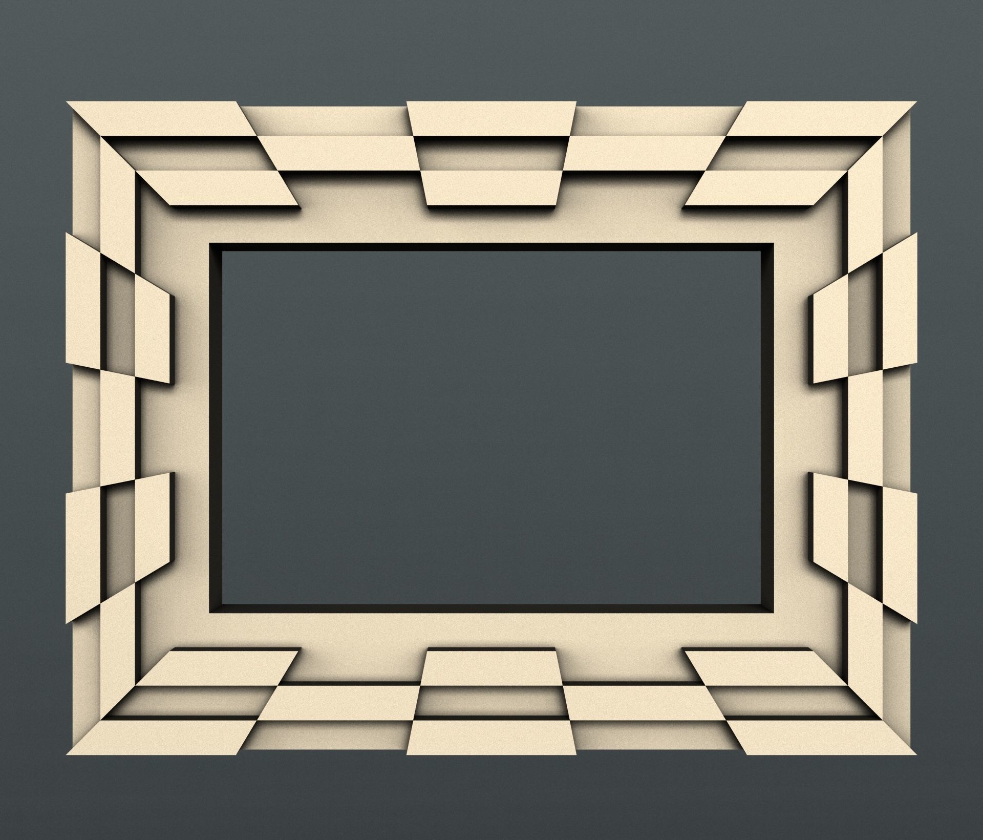 3d STL models for CNC set photo frames 3D model_6