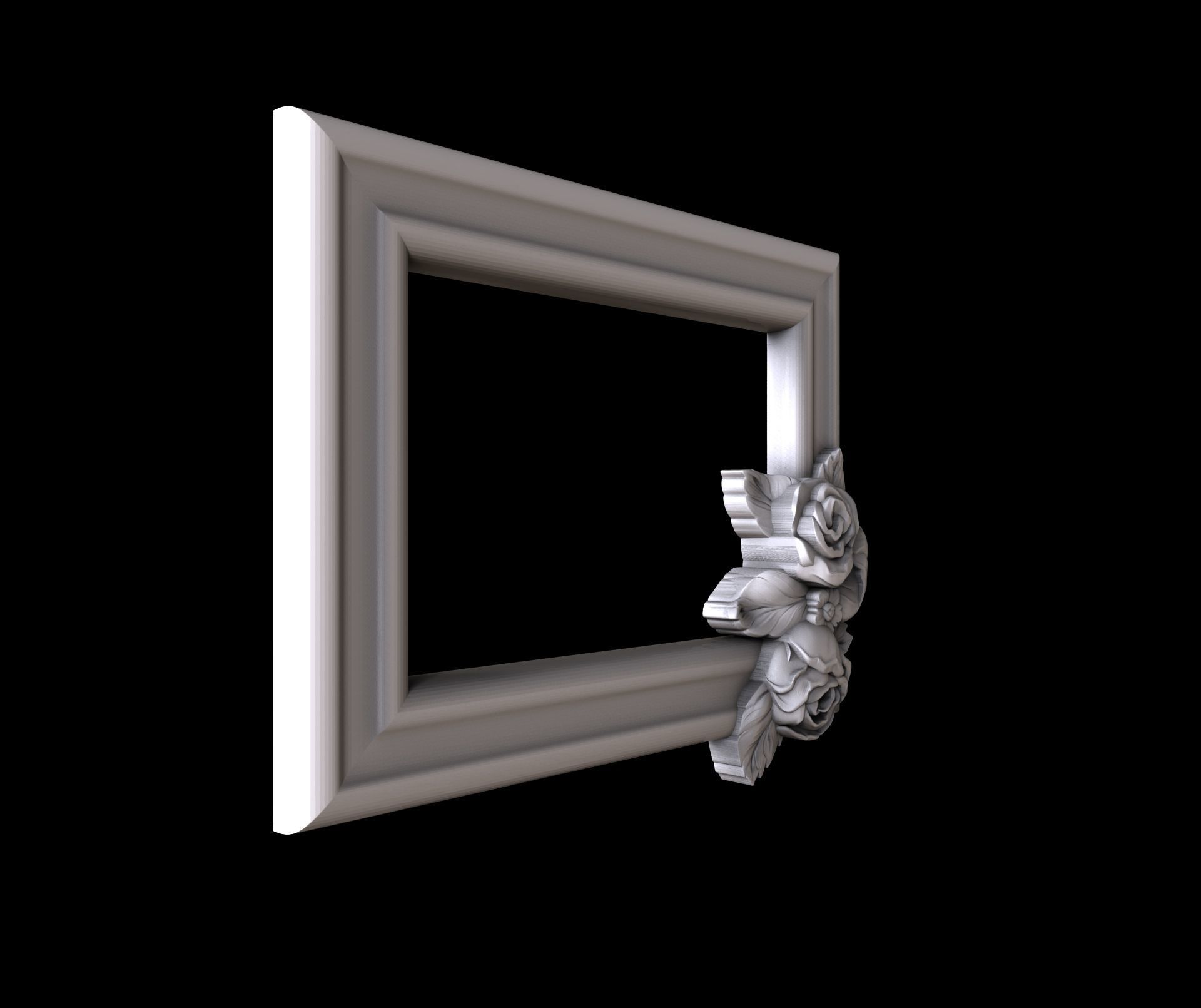 3d STL models for CNC photo frame rosses 3D model_2