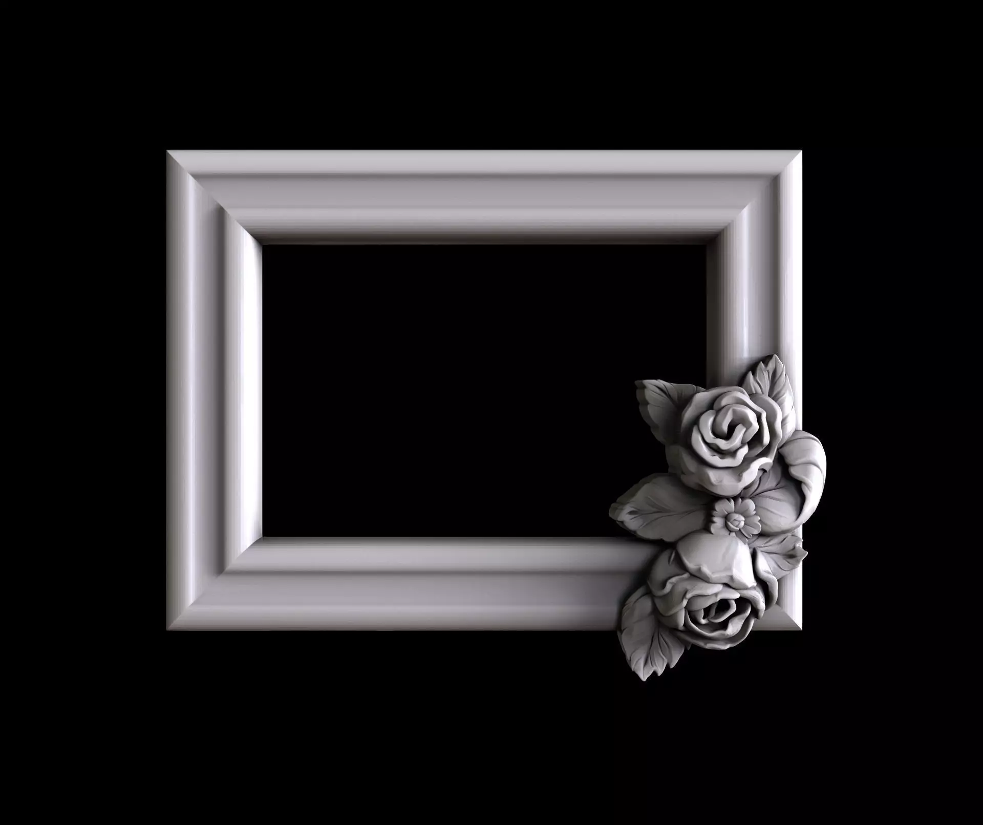 3d STL models for CNC photo frame rosses 3D model_0
