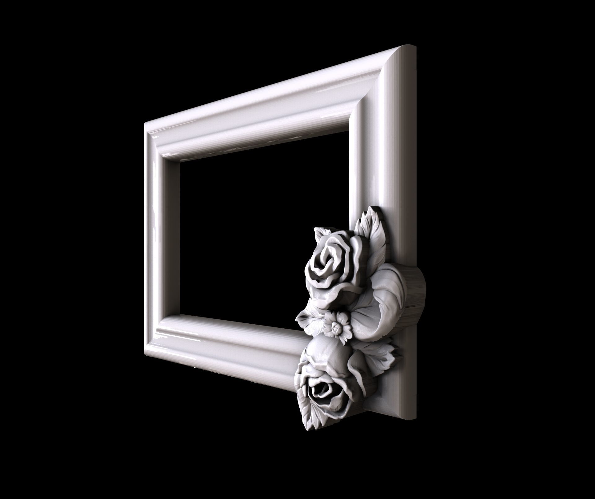 3d STL models for CNC photo frame rosses 3D model_1