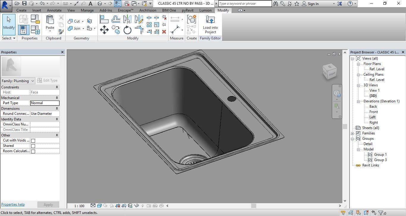 CLASSIC 45 LTR NO BY PASS 3D model_4