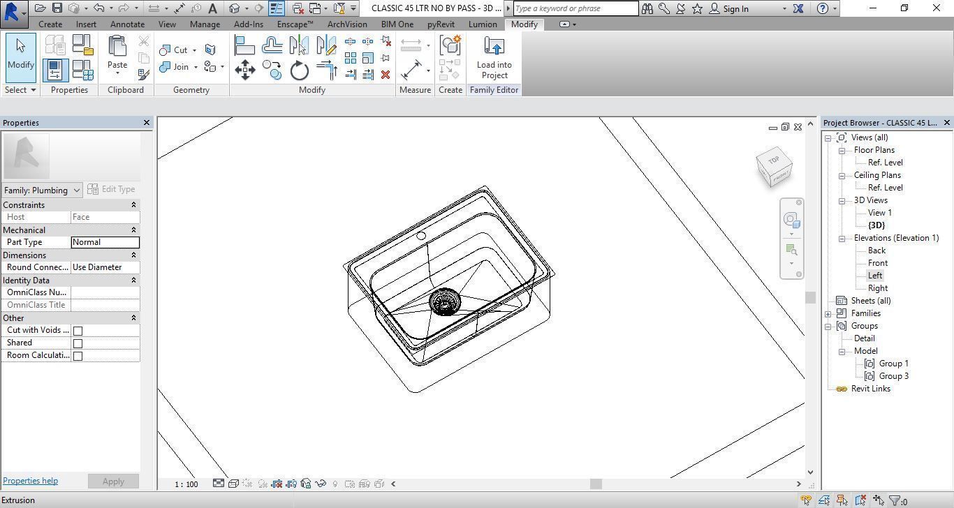 CLASSIC 45 LTR NO BY PASS 3D model_2