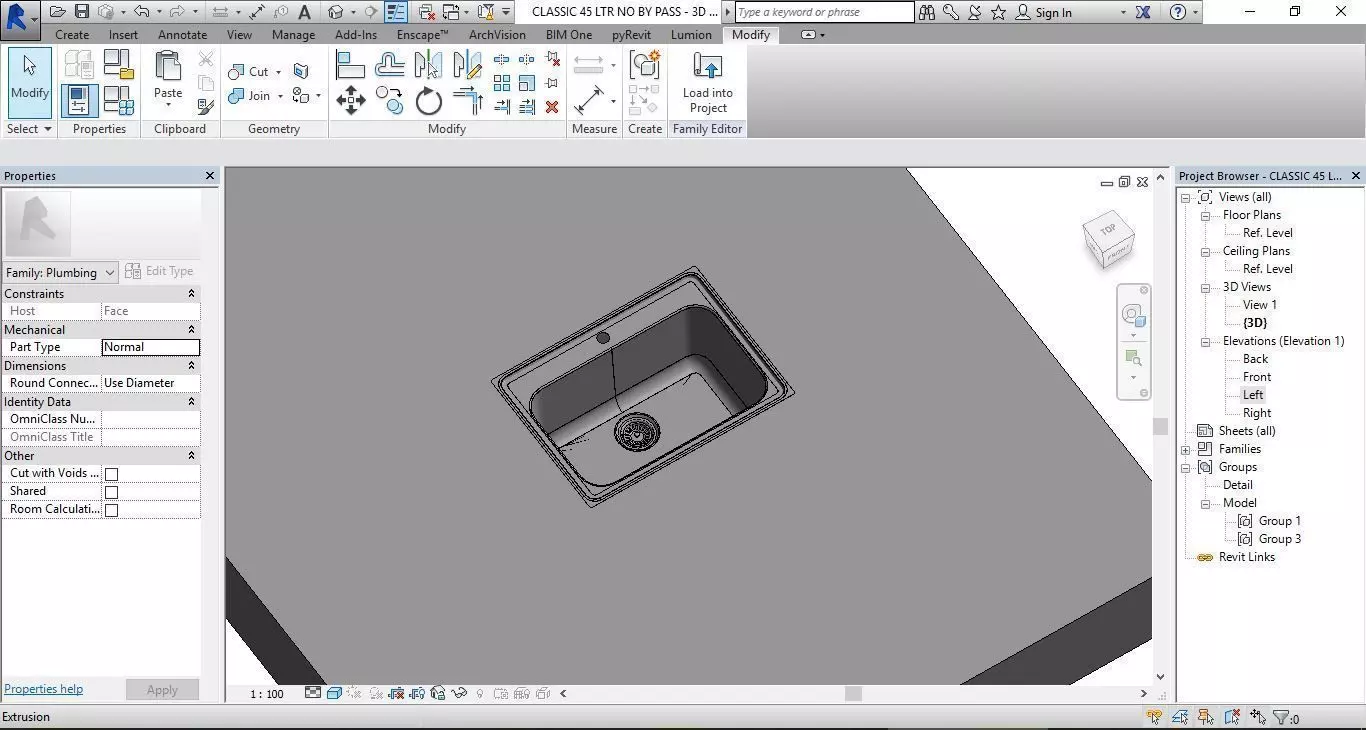 CLASSIC 45 LTR NO BY PASS 3D model_0