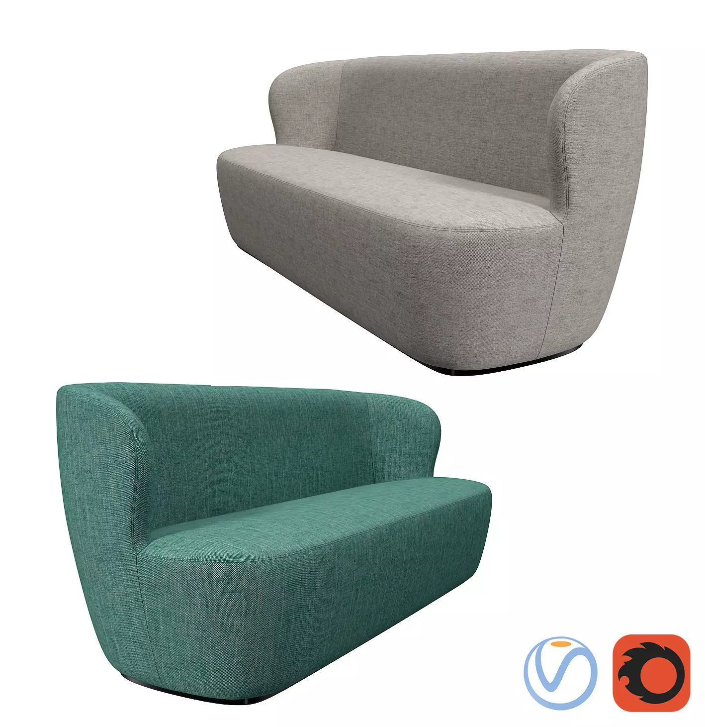 Gubi Collection Stay sofa 3D model_0