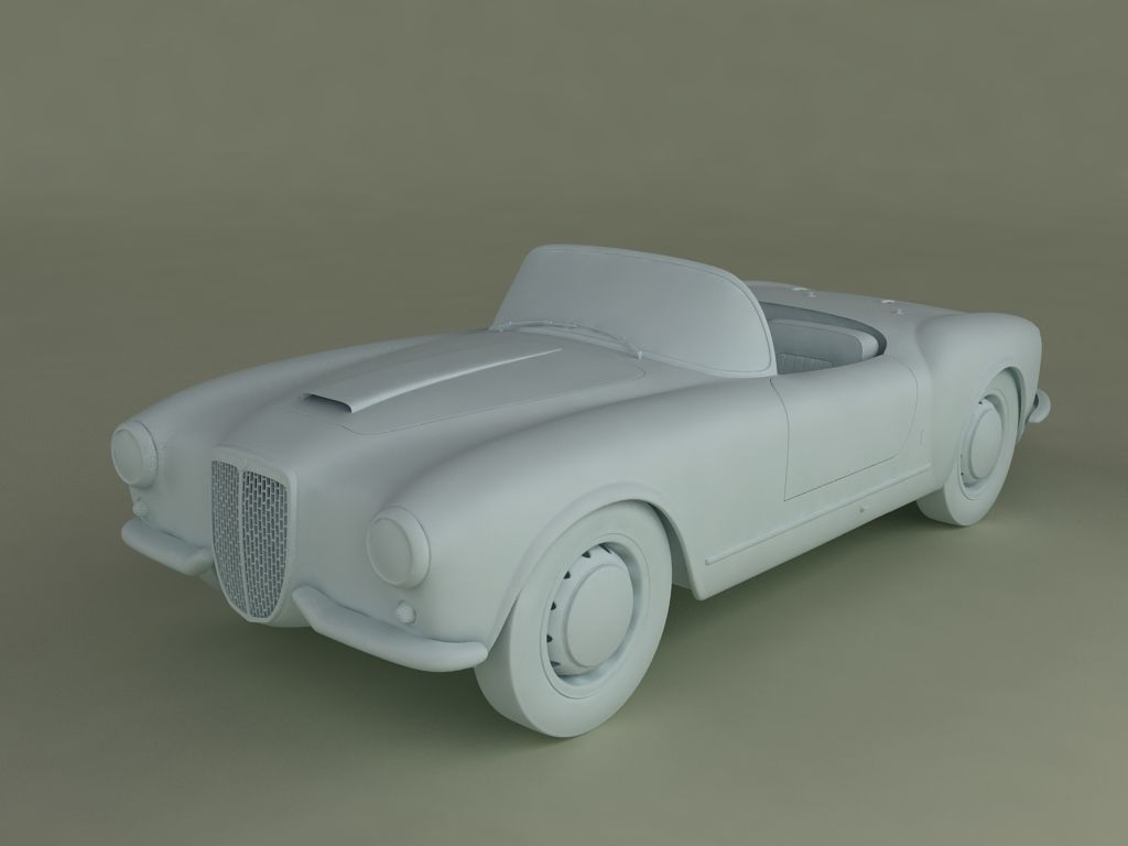 Lancia Aurelia B24 3D model_7