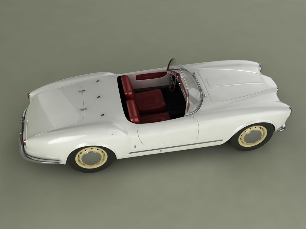 Lancia Aurelia B24 3D model_5
