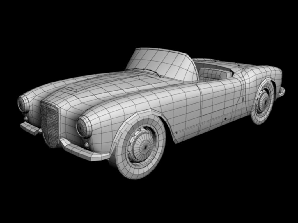 Lancia Aurelia B24 3D model_9