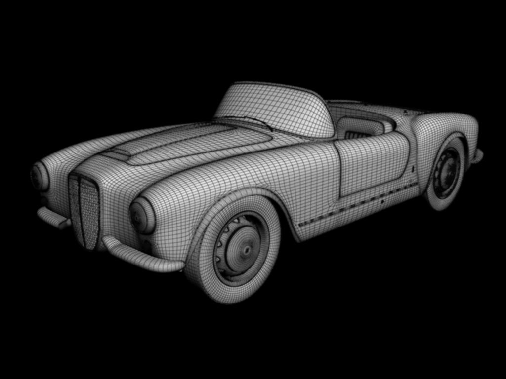 Lancia Aurelia B24 3D model_10