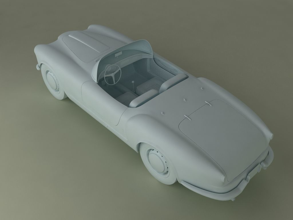 Lancia Aurelia B24 3D model_8