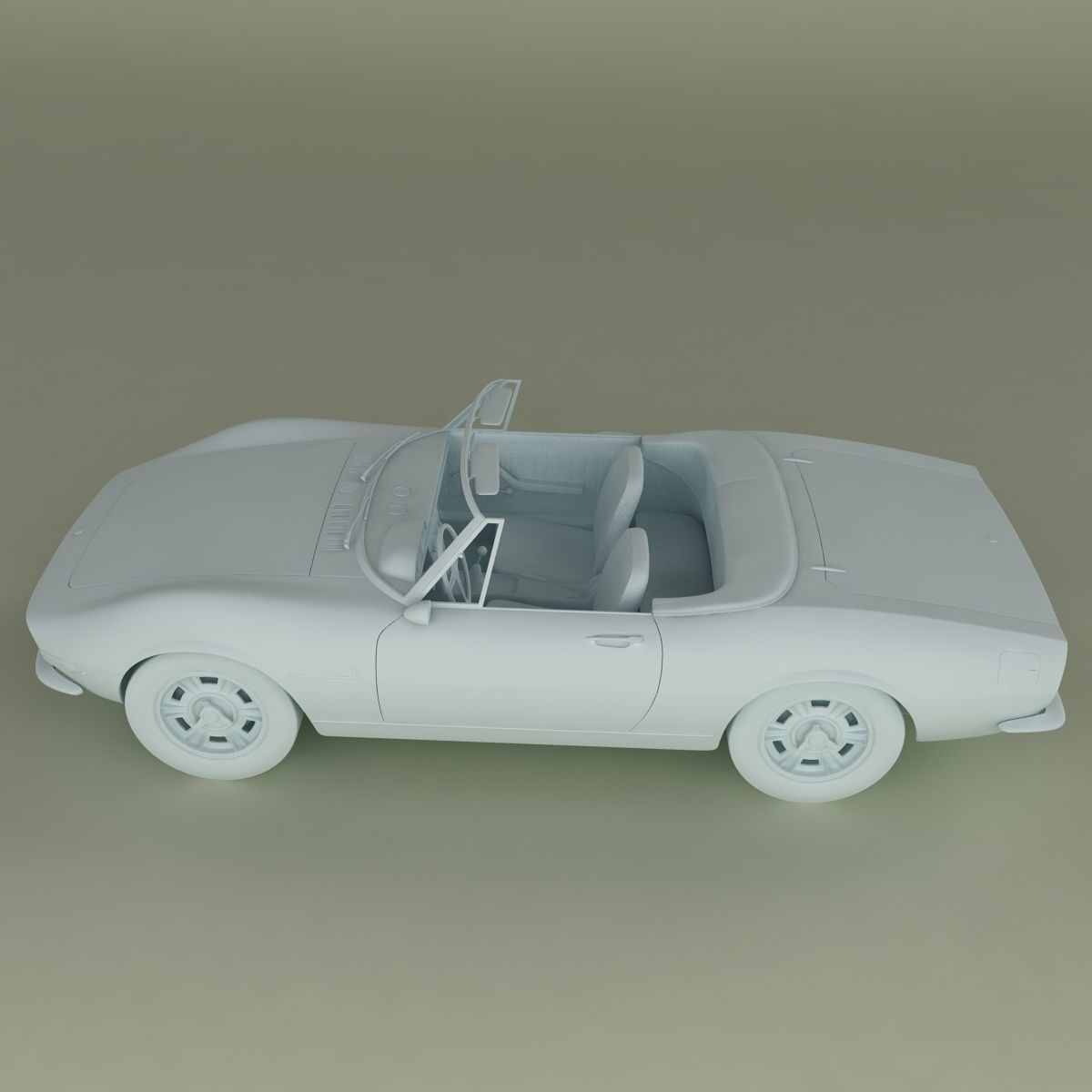 Fiat Dino Spider 3D model_10