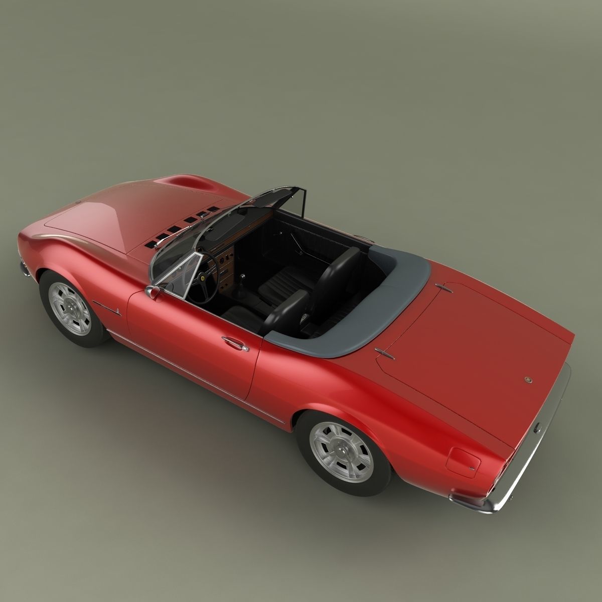 Fiat Dino Spider 3D model_6