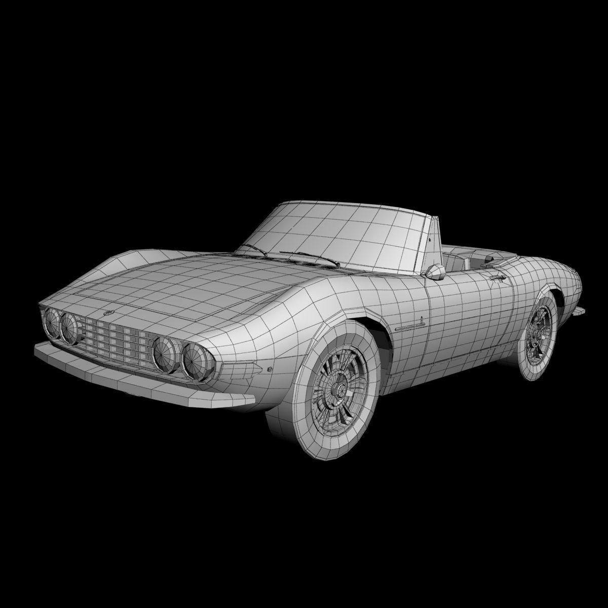 Fiat Dino Spider 3D model_12