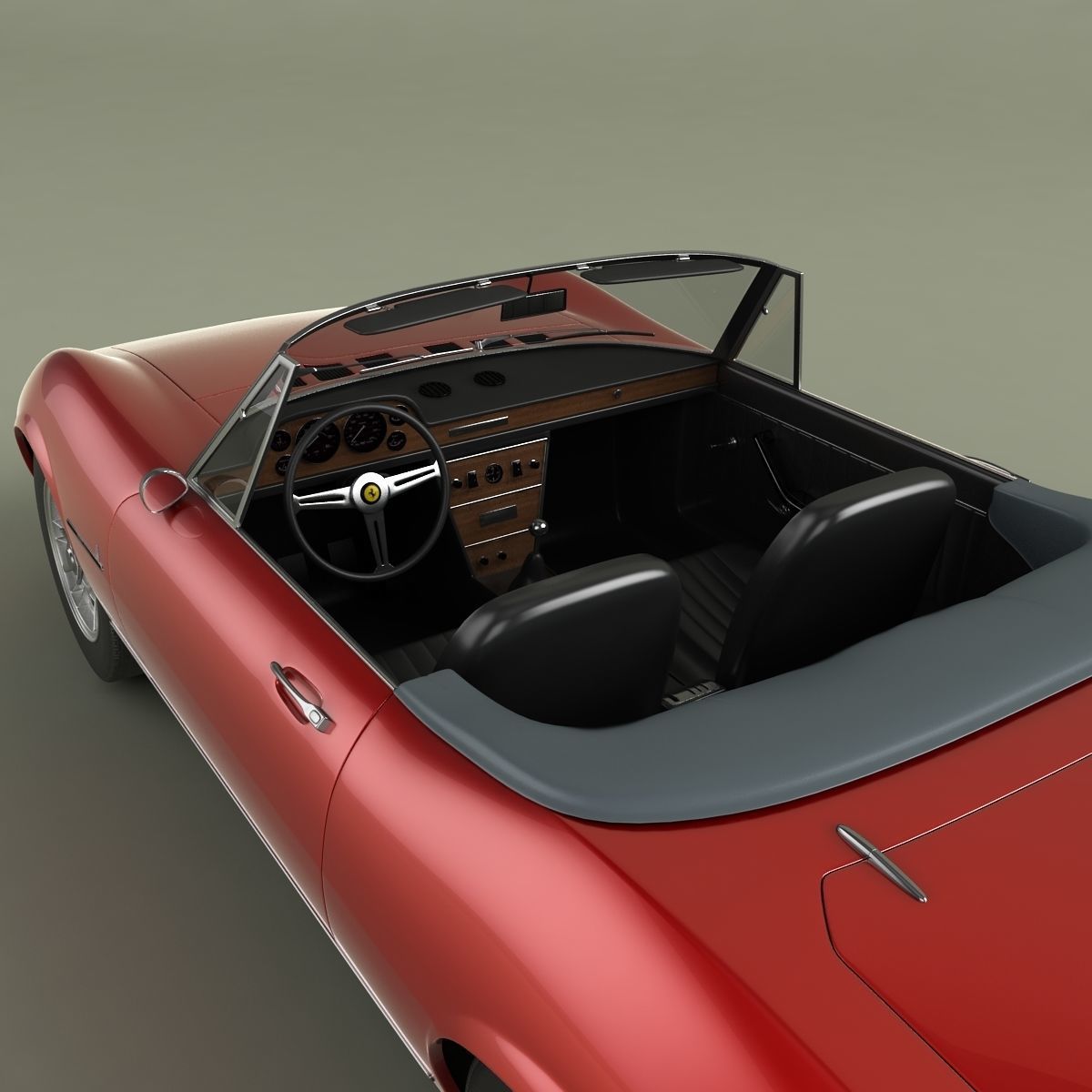 Fiat Dino Spider 3D model_7