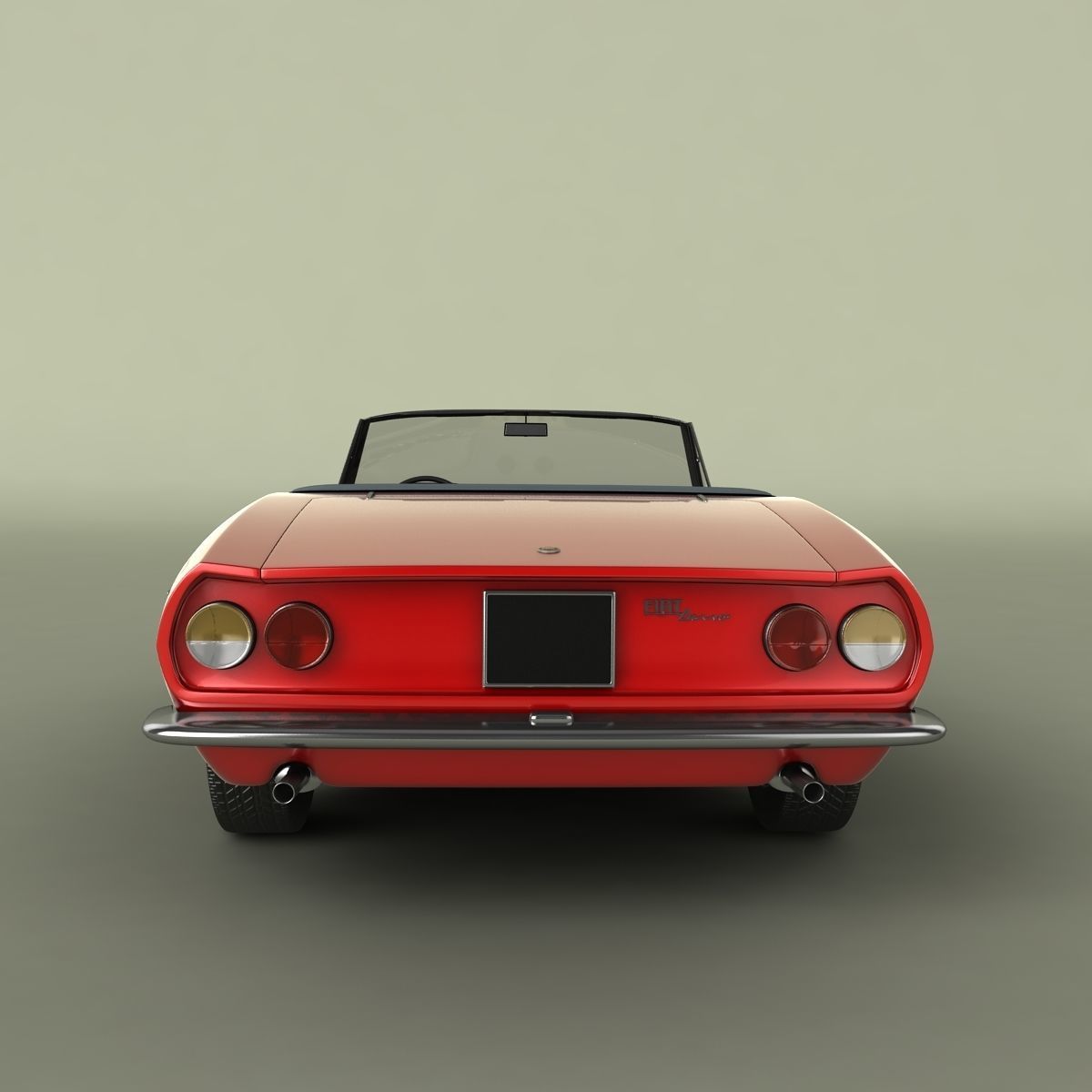 Fiat Dino Spider 3D model_3
