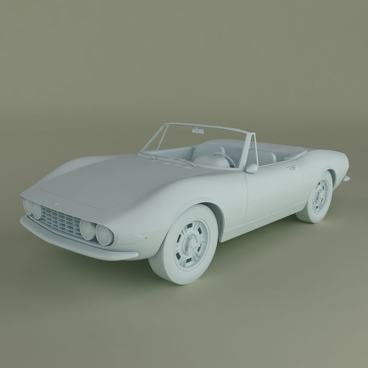 Fiat Dino Spider 3D model_9