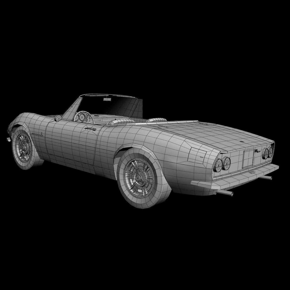 Fiat Dino Spider 3D model_14