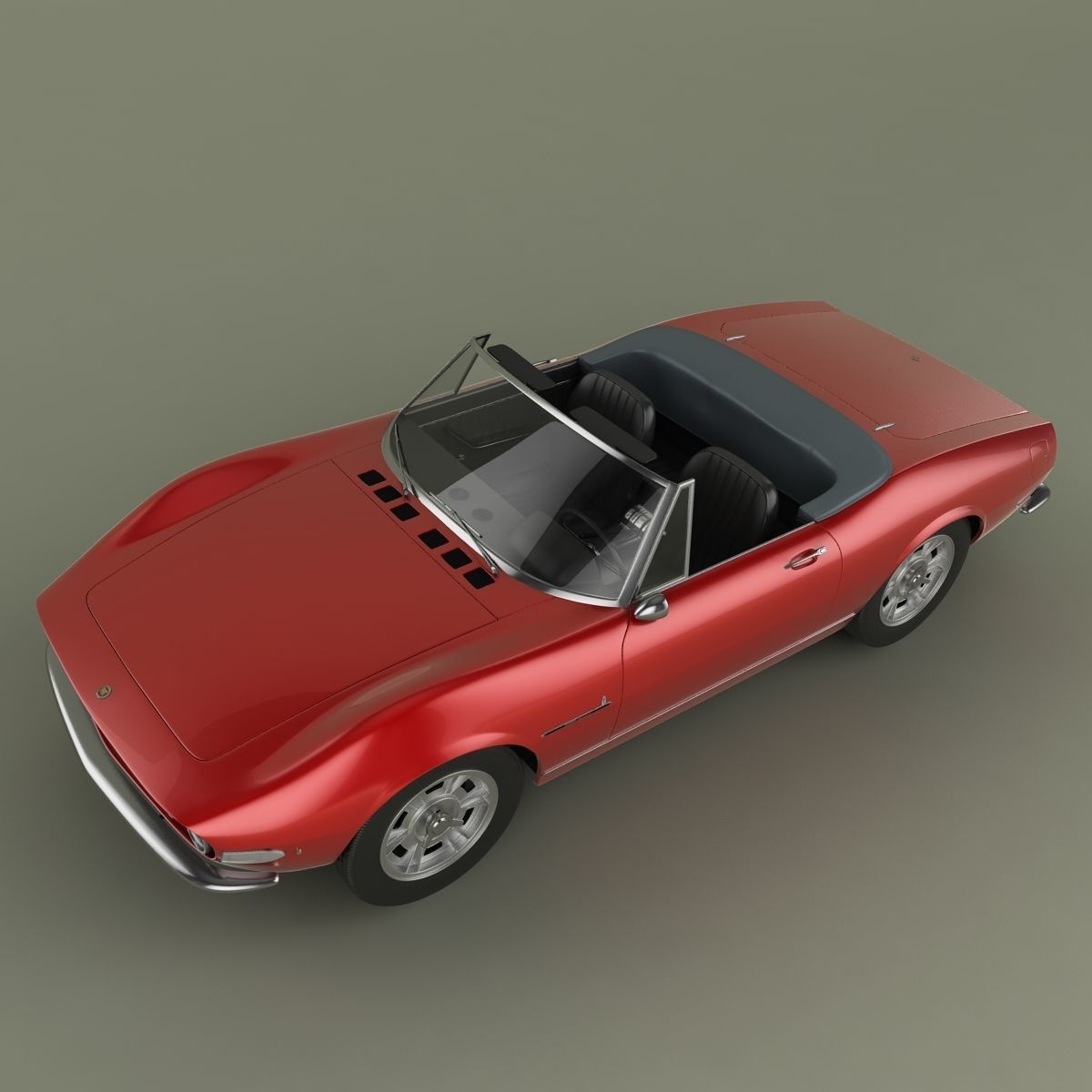 Fiat Dino Spider 3D model_5