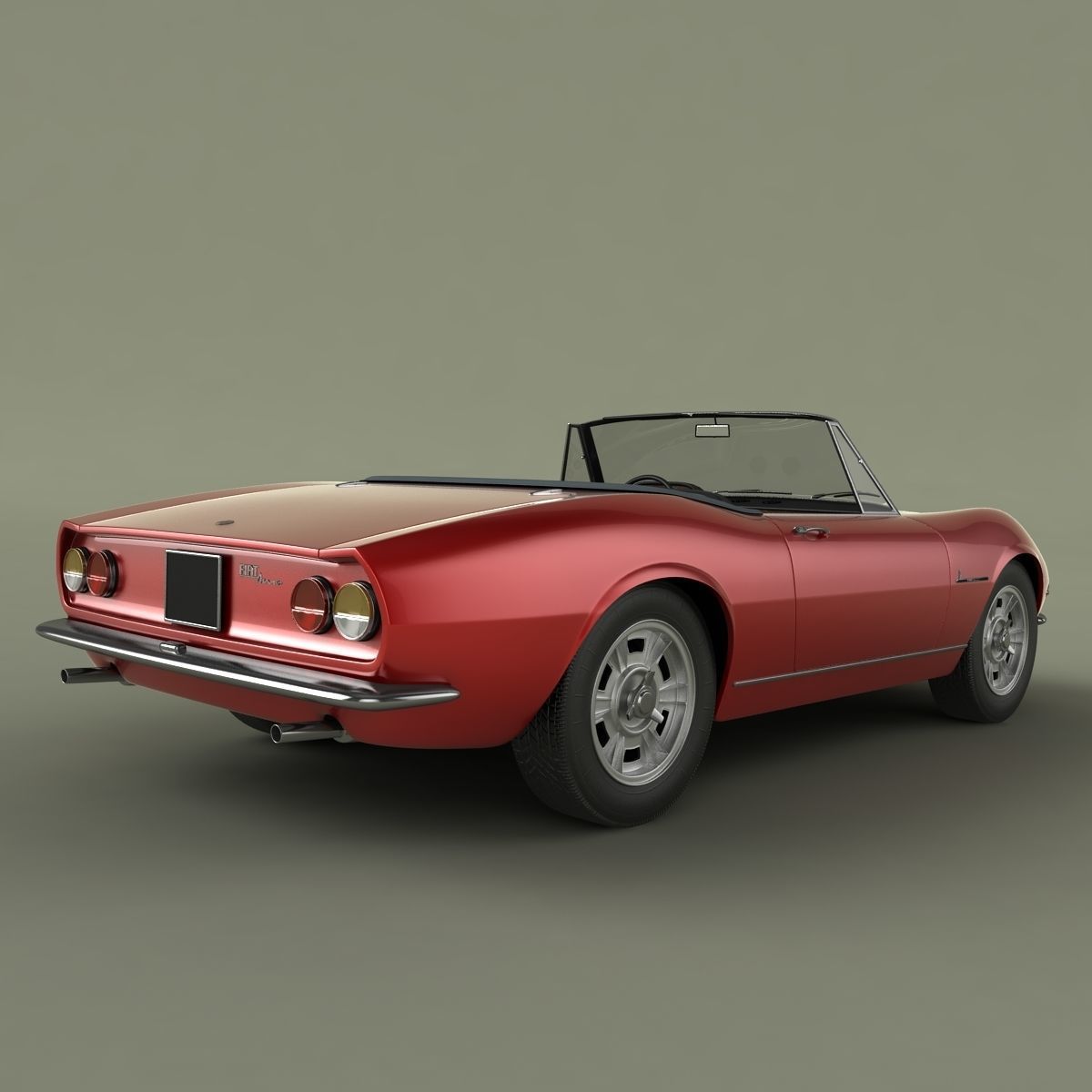Fiat Dino Spider 3D model_2