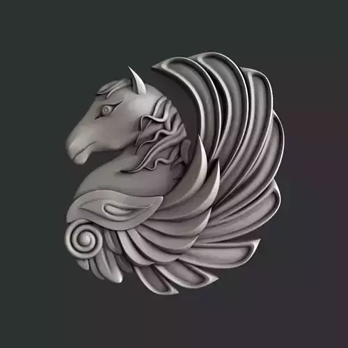 3d STL models for CNC horse