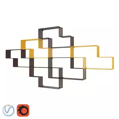 Gubi Mategot Dedal bookshelf  3D model