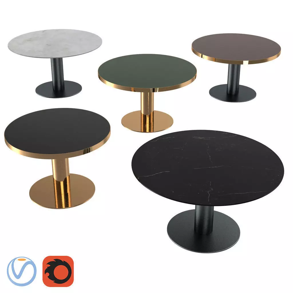 Gubi Round Table 3D model_0