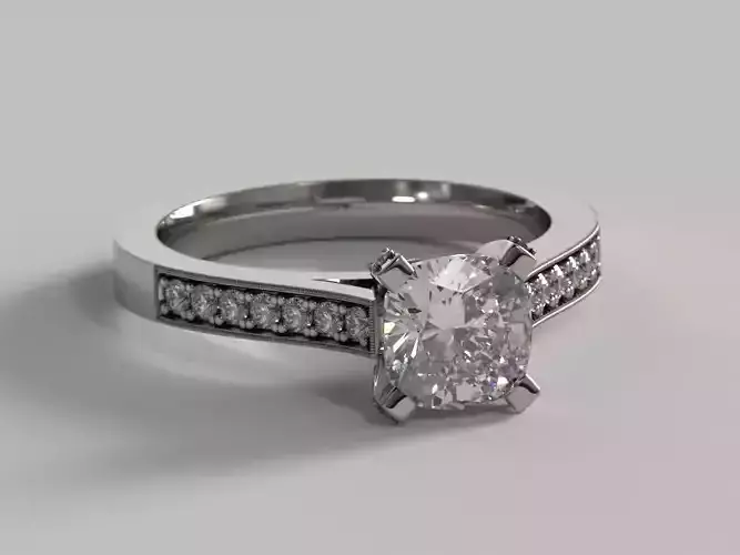 Cushion Cathedral Solitaire