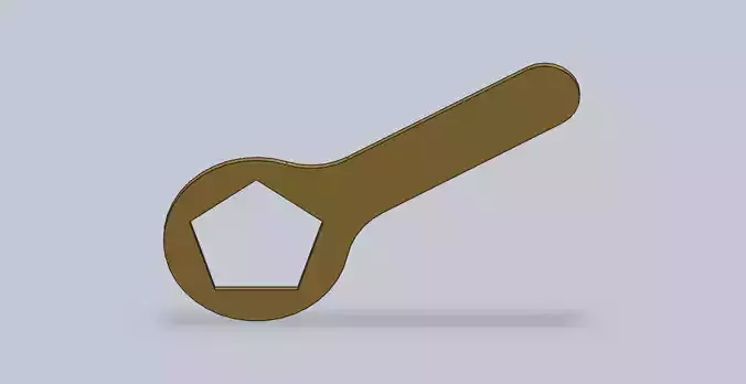 Spanner wrench with house