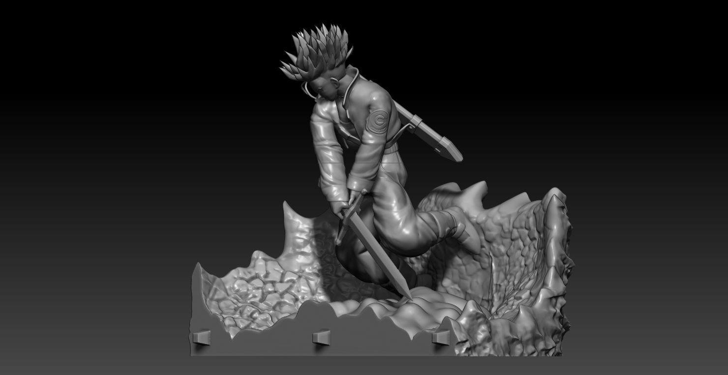 Mecha Frieza VS Future Trunks all 3D print model_4
