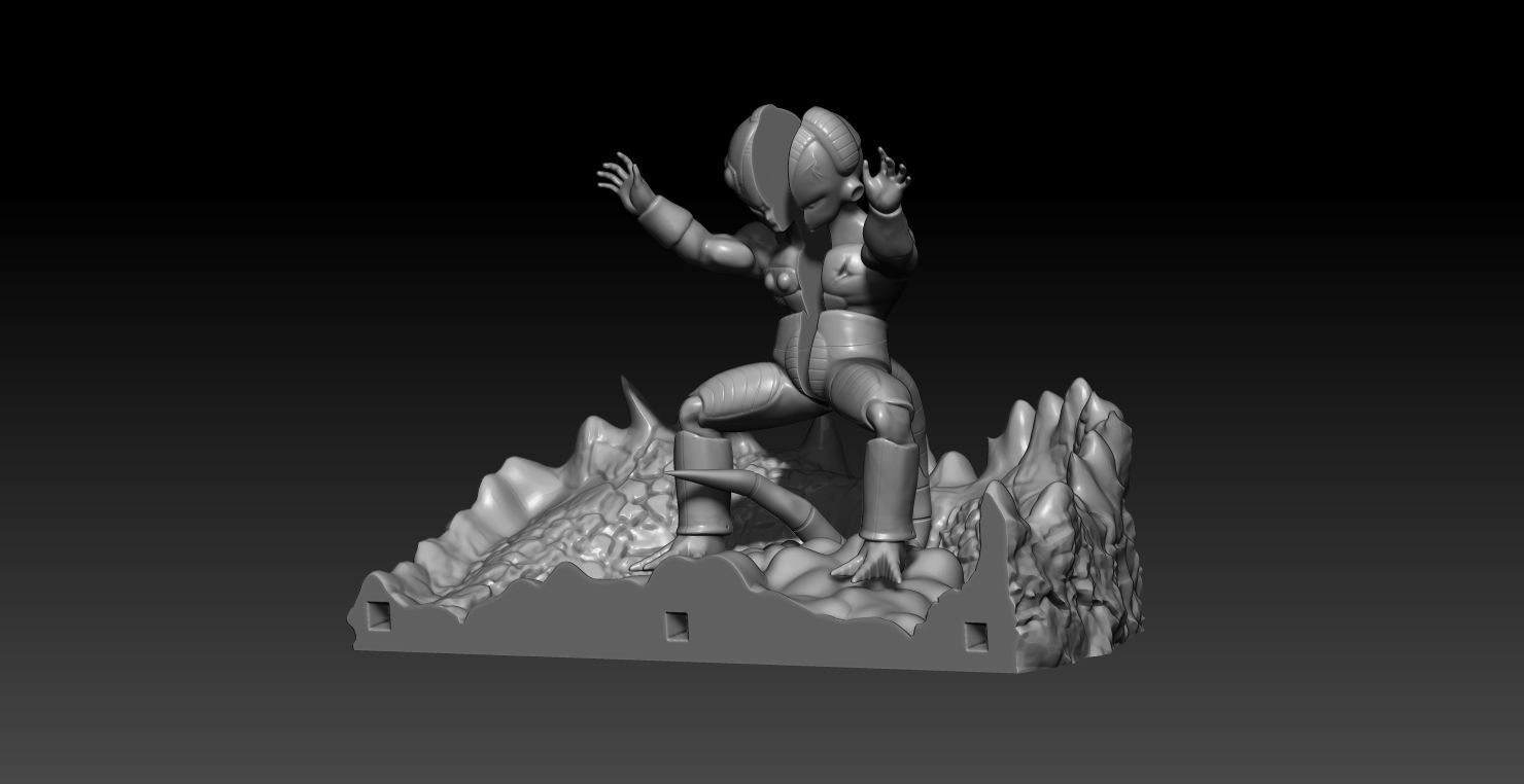 Mecha Frieza VS Future Trunks all 3D print model_1