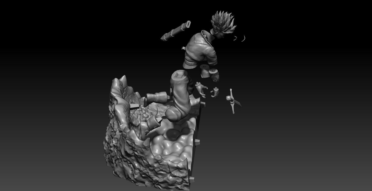 Mecha Frieza VS Future Trunks all 3D print model_9