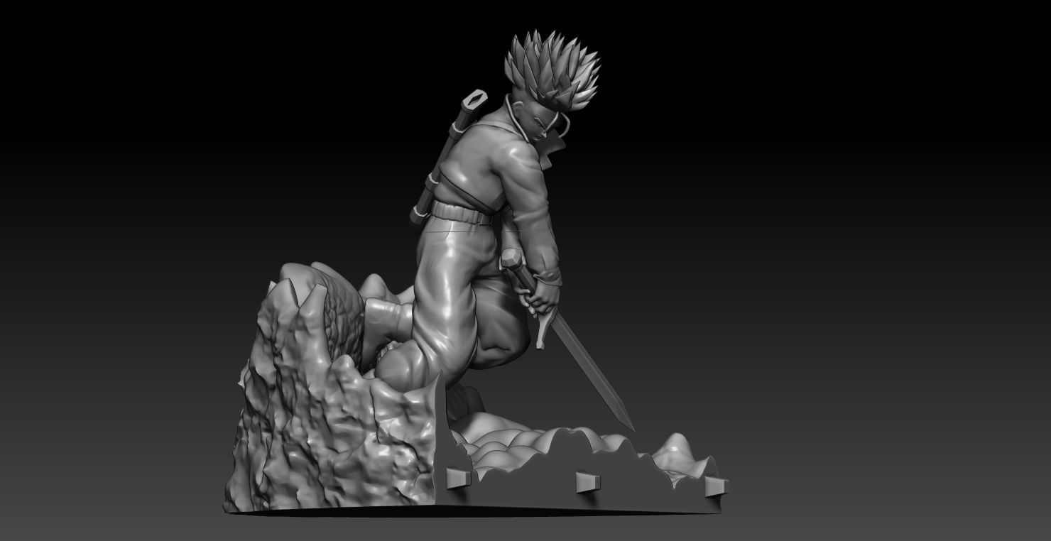 Mecha Frieza VS Future Trunks all 3D print model_7