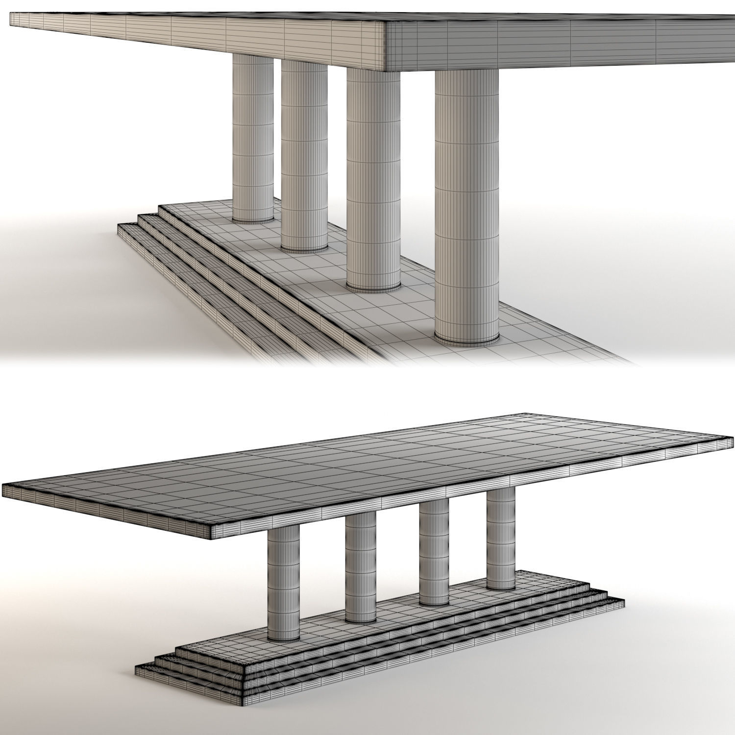 Heritage Eraclito Table 3D model_7