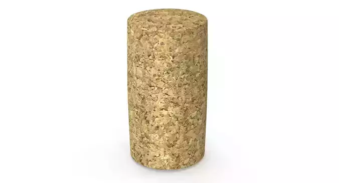 Wine Cork Low-poly 3D model