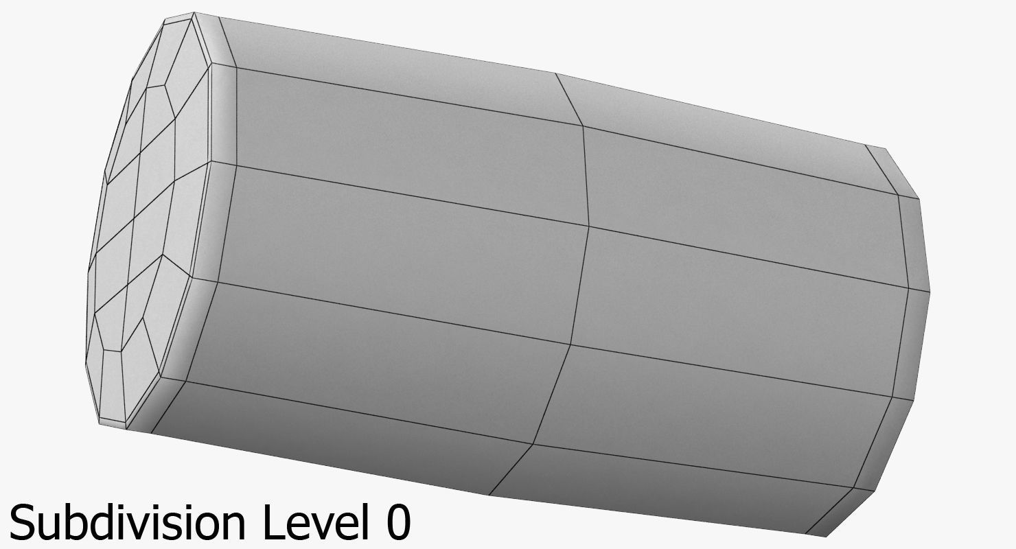 Wine Cork Low-poly 3D model_10