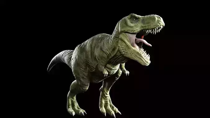 T-rex Tyrannosaurus Rigged and V-ray Shaders Complete 3D model