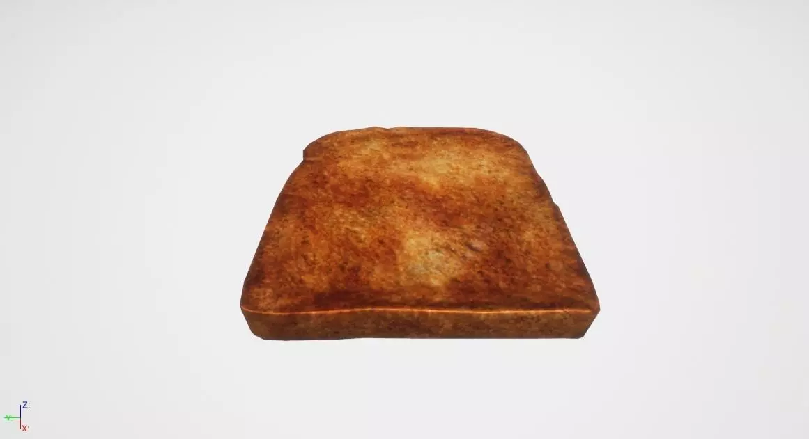 33-bread toast UE4 Low-poly 3D model_0