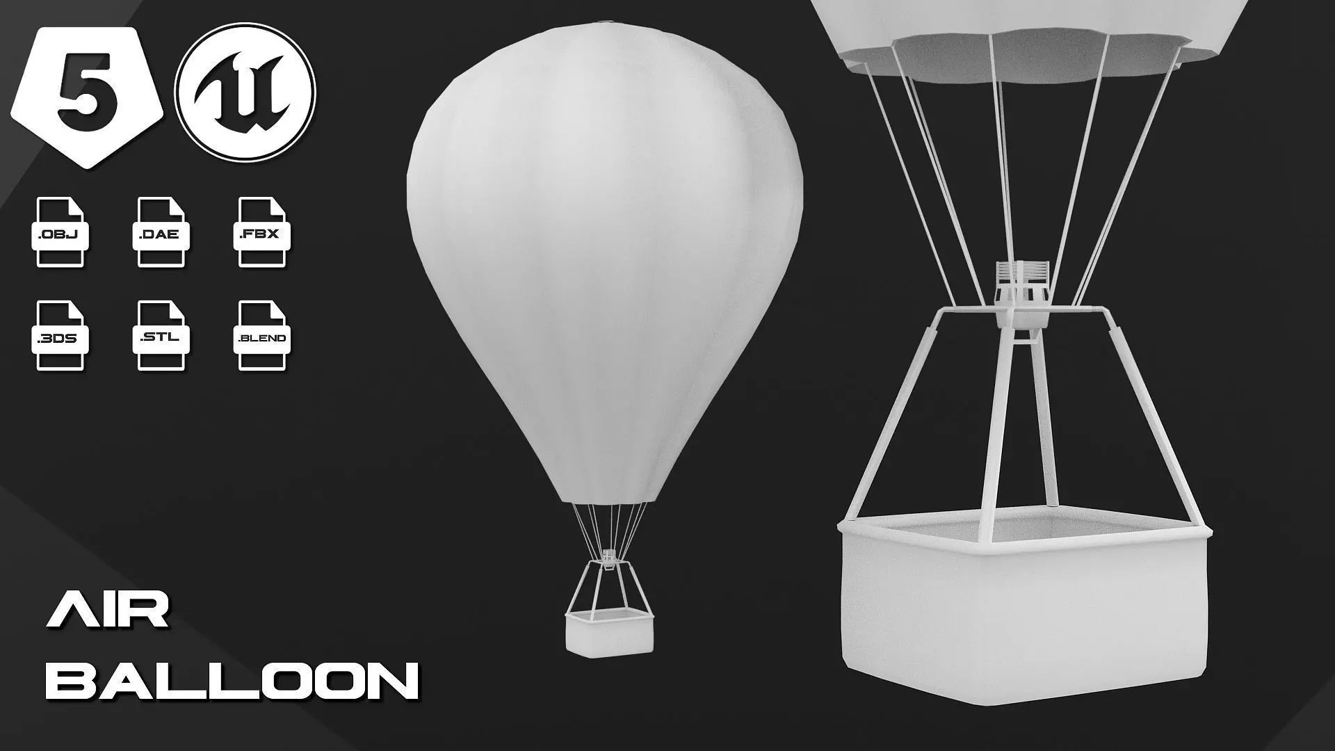 Air Balloon Free 3D model