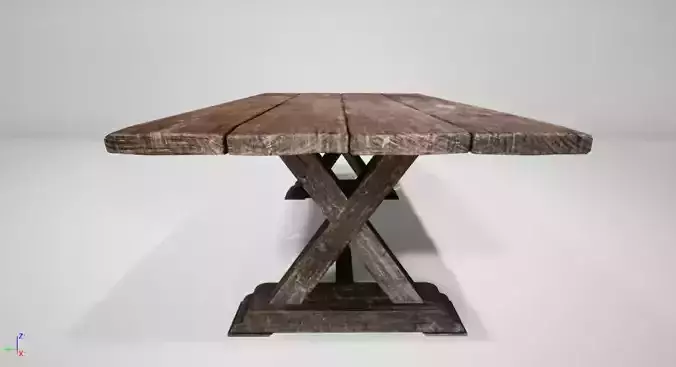 27- Square table medieval quiality UE4
