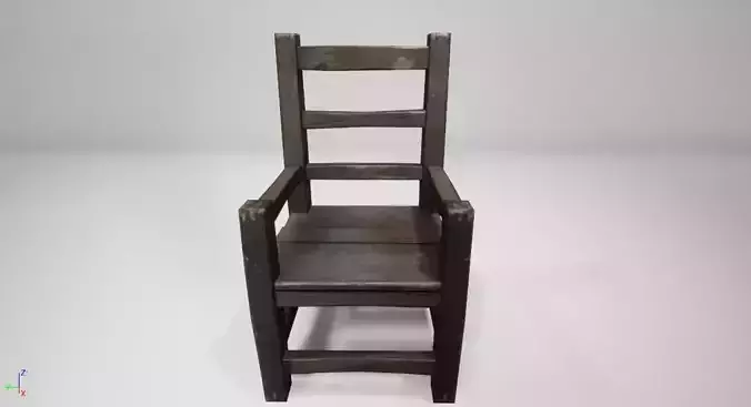 25- Medieval old chair UE4 quality