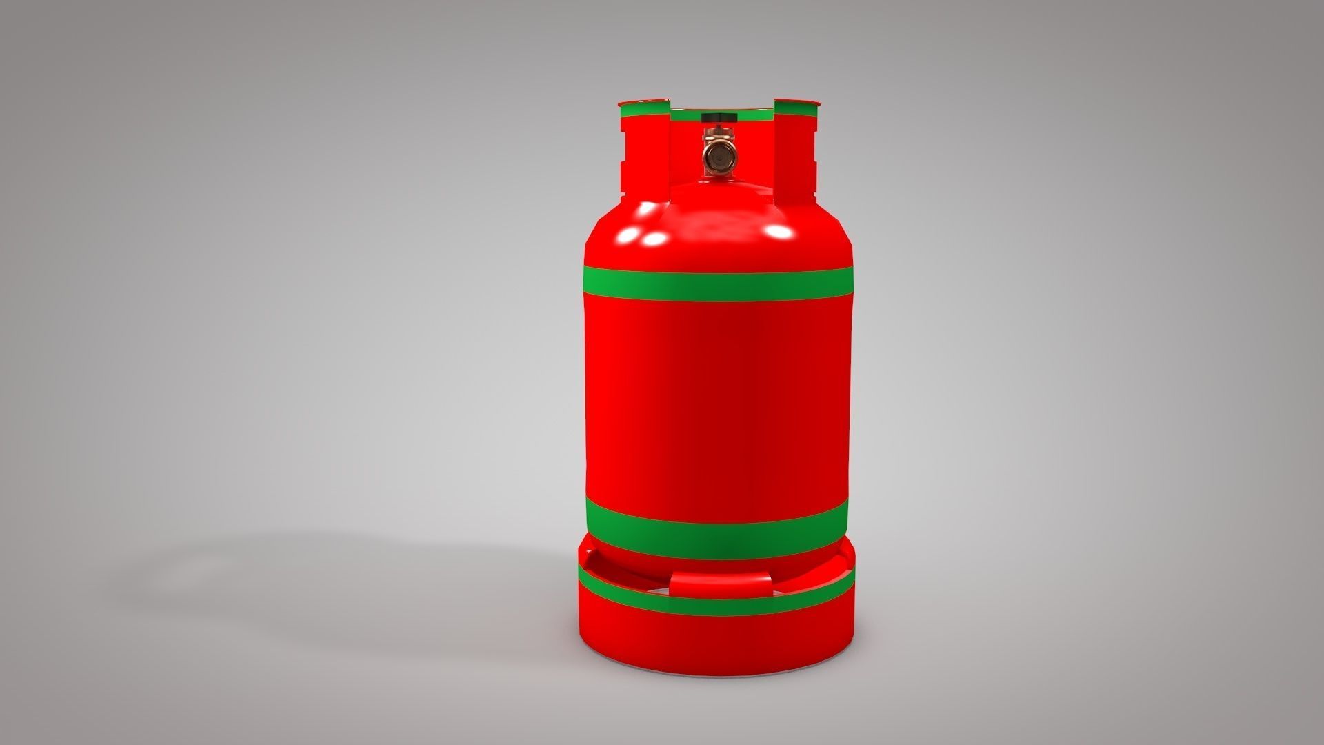Gas Cylinders 3D model Industrial Tank Low-poly 3D model_2
