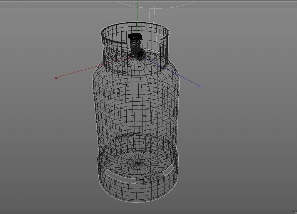 Gas Cylinders 3D model Industrial Tank Low-poly 3D model_10