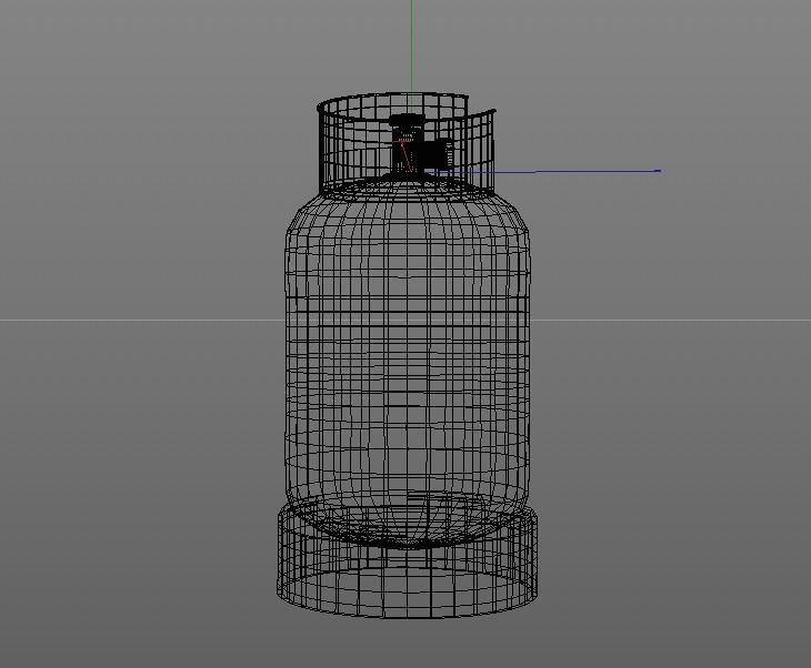 Gas Cylinders 3D model Industrial Tank Low-poly 3D model_14