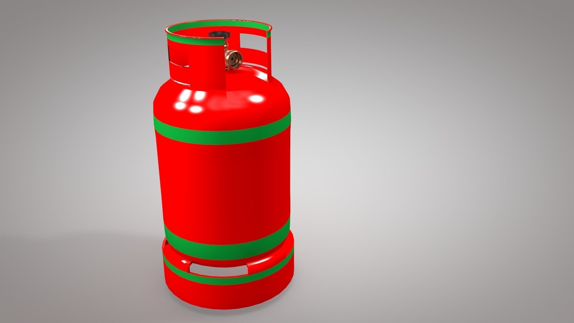 Gas Cylinders 3D model Industrial Tank Low-poly 3D model_13