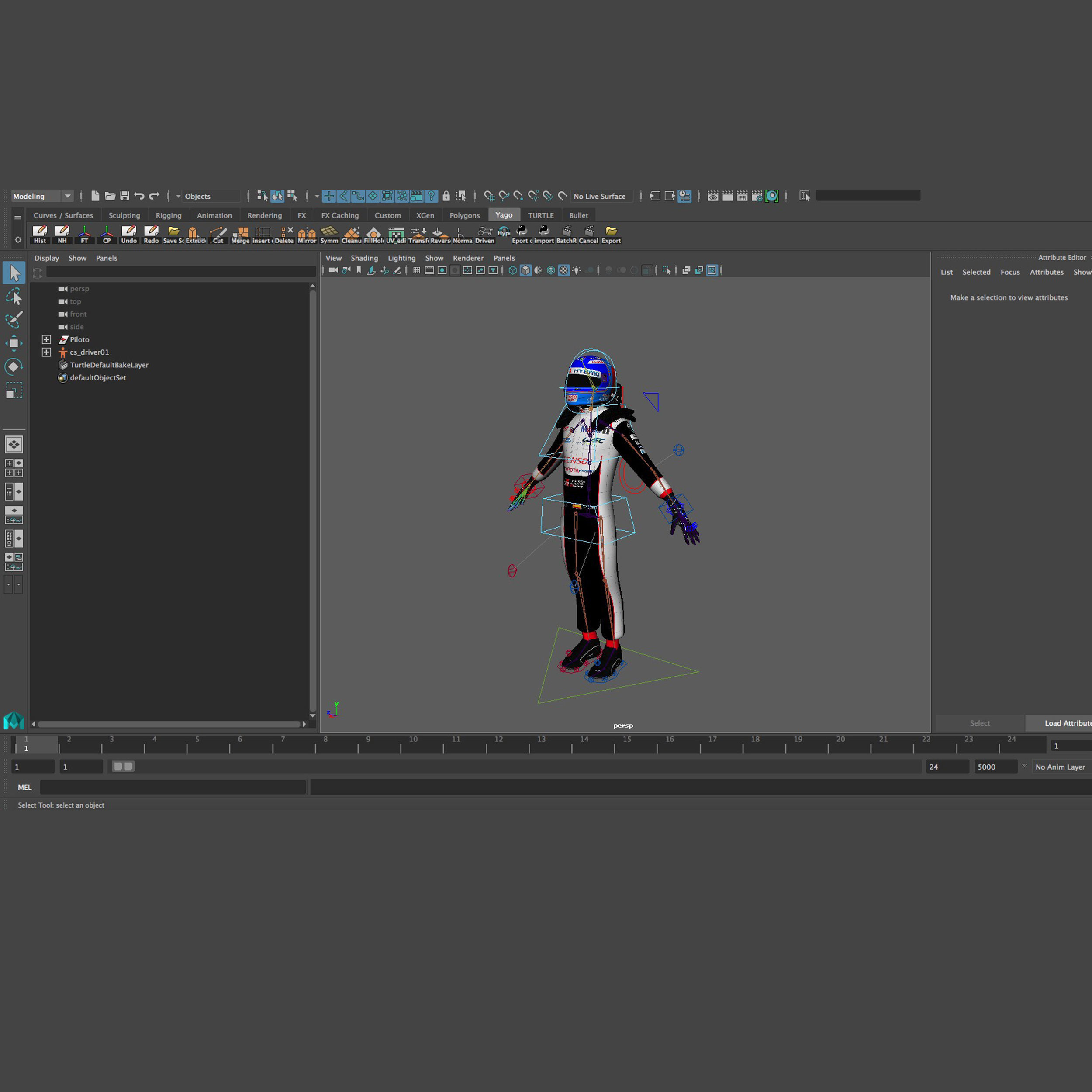 Fernando Alonso WEC 2018 Low-poly 3D model_12