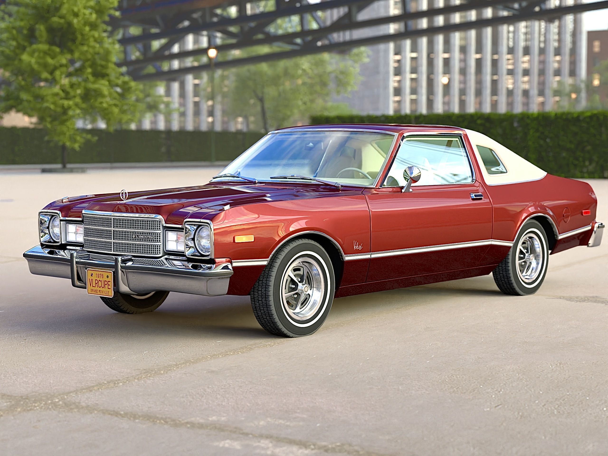 Plymouth Volare Coupe 1976 3D model_5