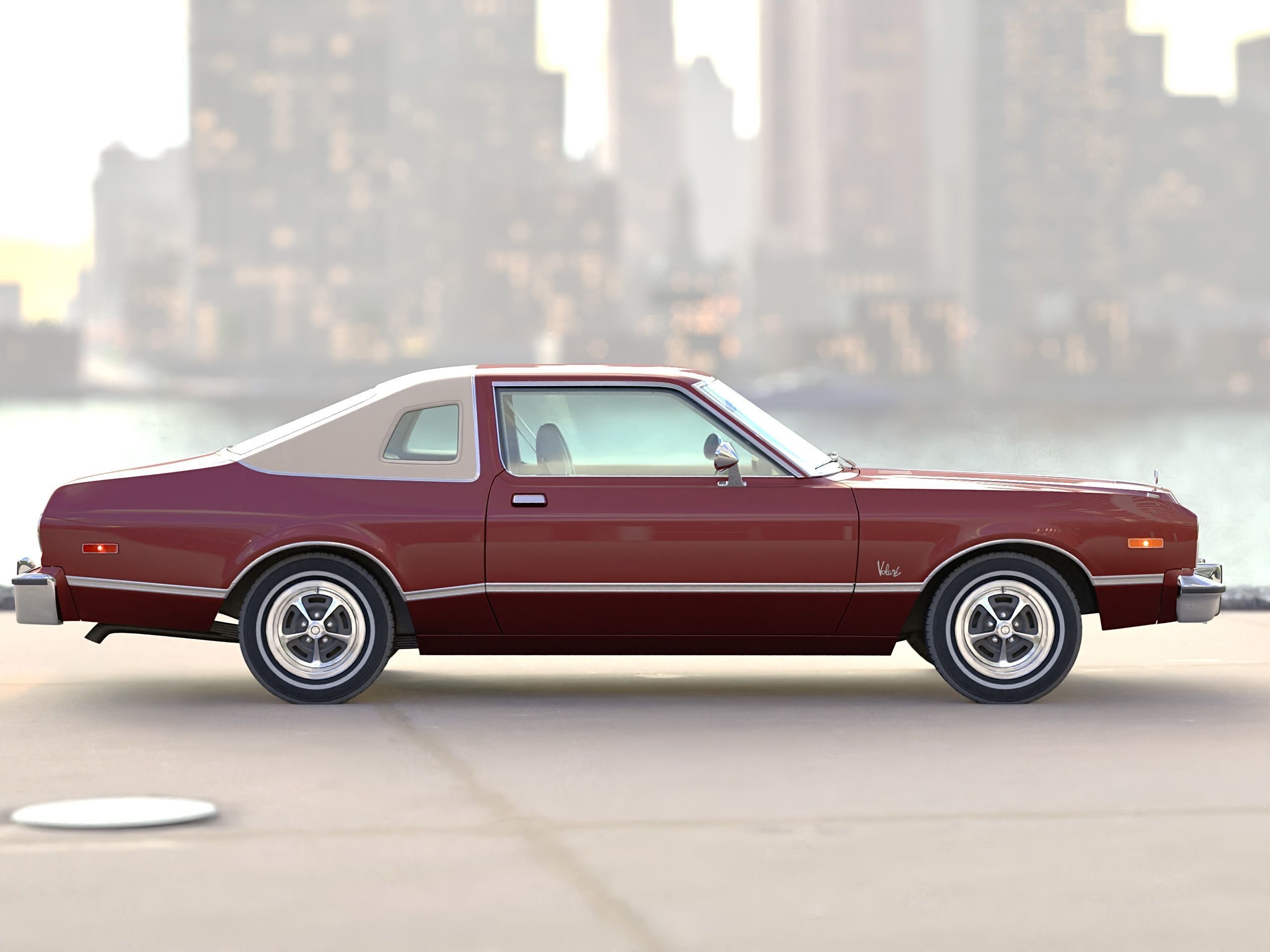 Plymouth Volare Coupe 1976 3D model_3