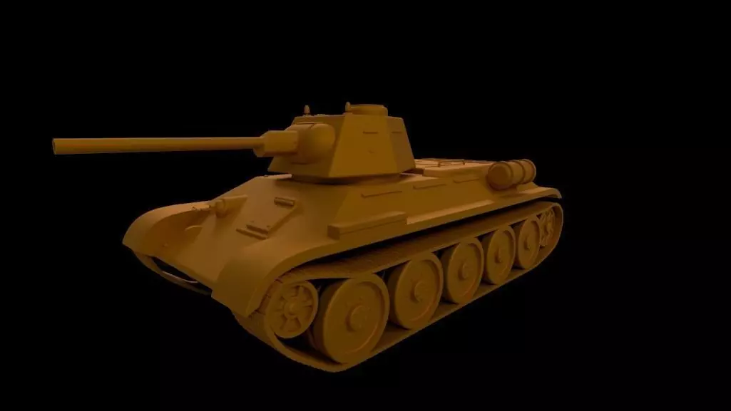 T 34 soviet medium tank 3D print model