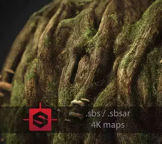 Knotty Tree PBR Tileable Material Texture