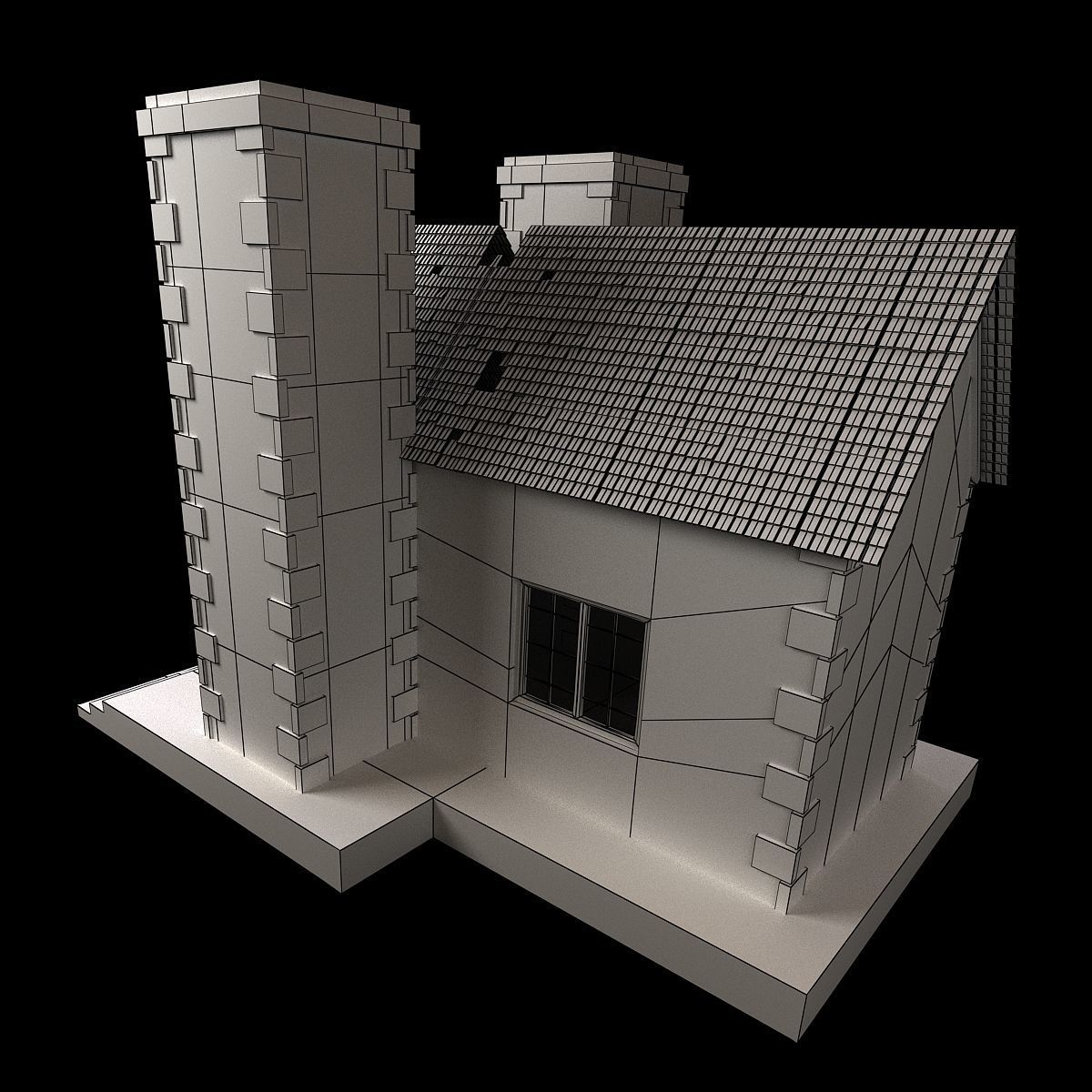 House castle 3D model_6