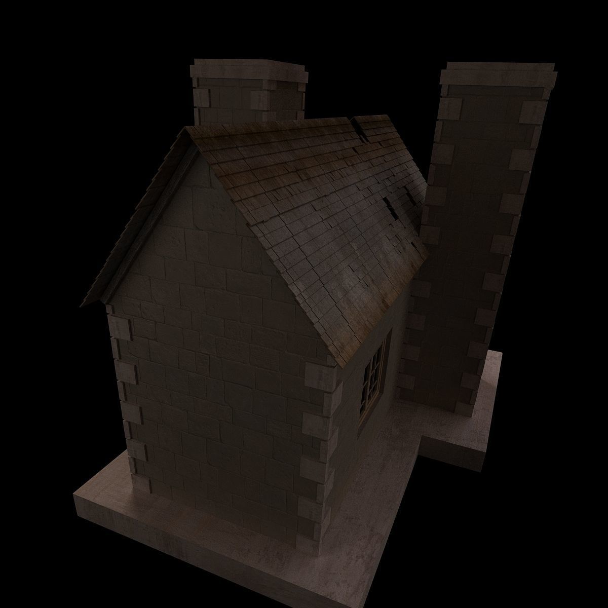 House castle 3D model_1